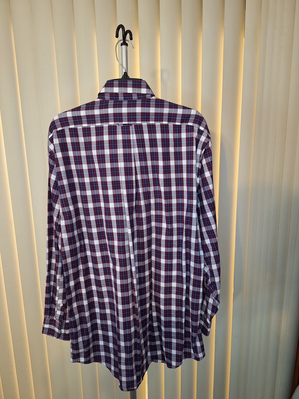 Vertigo Paris Red and Blue Plaid Dress Shirt - Picture 3 of 3